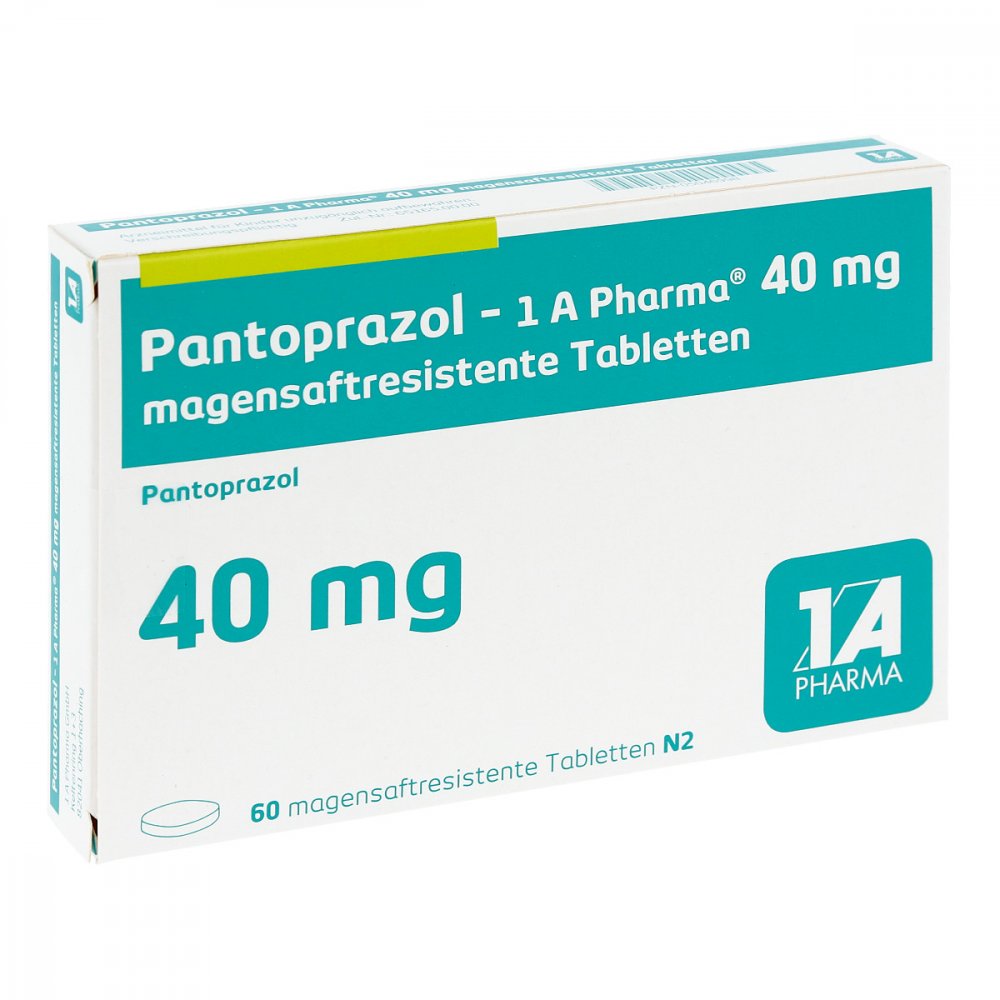 Pantoprazol-1a Pharma 40 Mg Magensaftres.Tabletten (60 stk)