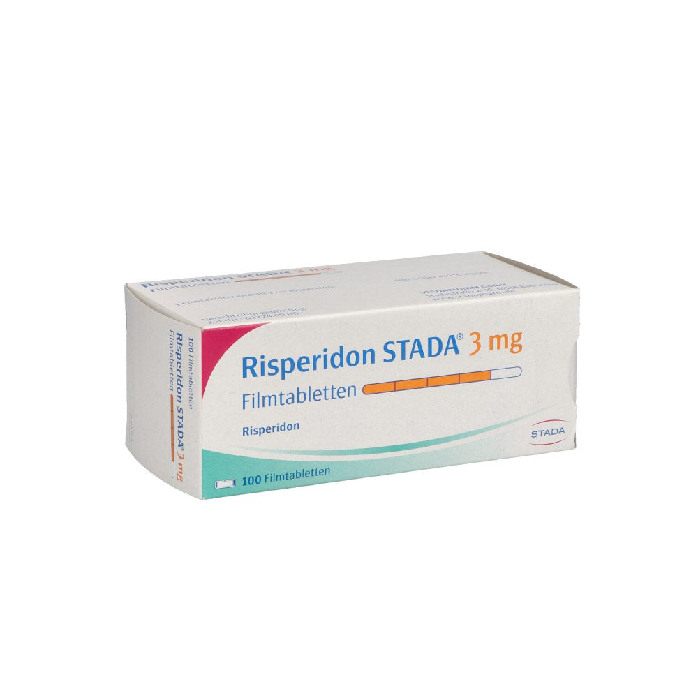 Das Produktfoto zeigt Risperidon Stada 3 Mg Filmtabletten (100 stk) PZN 05117327