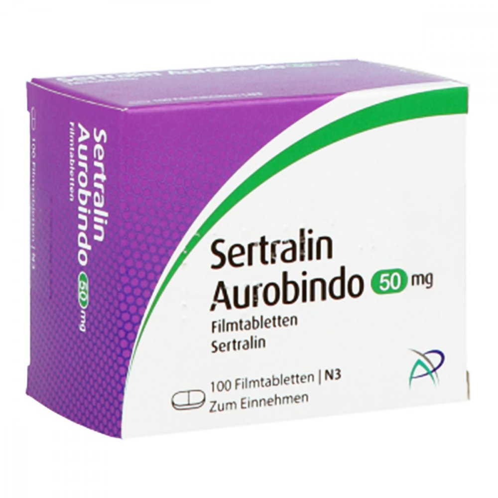 Sertralin Aurobindo 50 Mg Filmtabletten (100 stk)