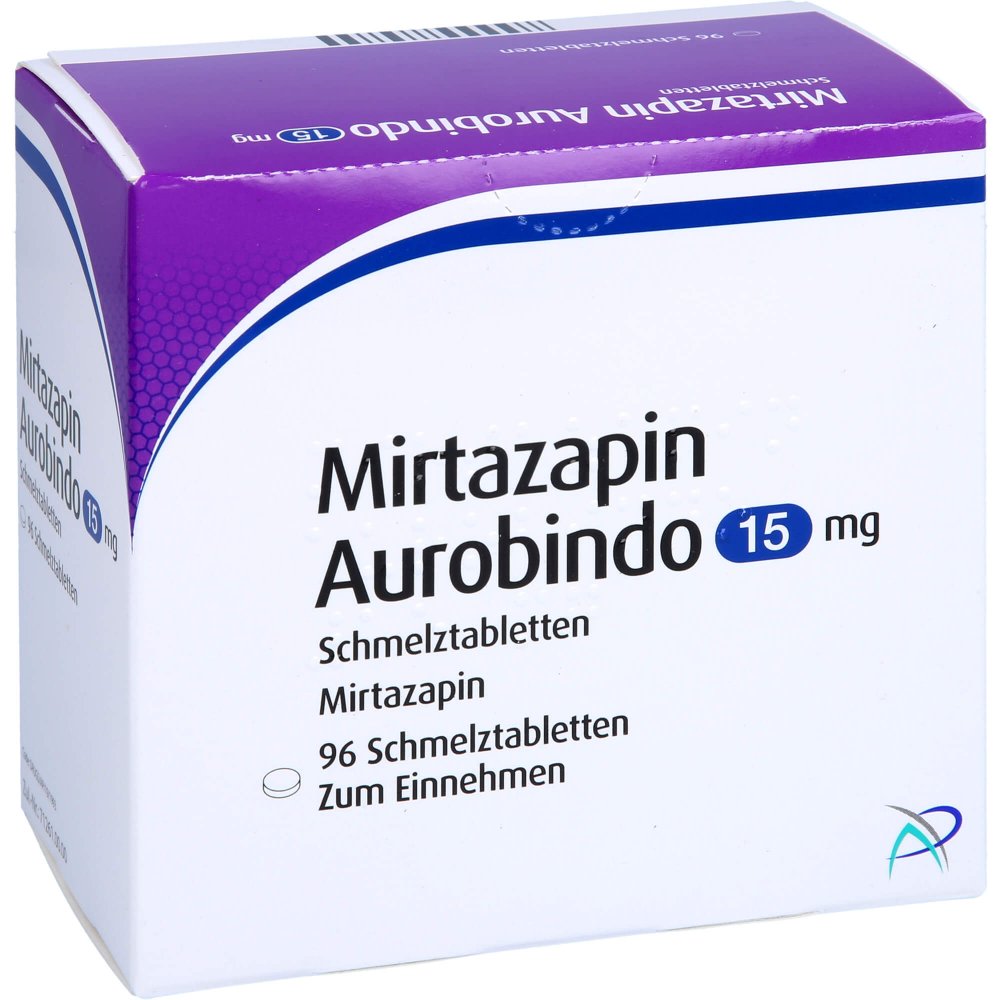 Mirtazapin Aurobindo 15 Mg Schmelztabletten (96 stk)