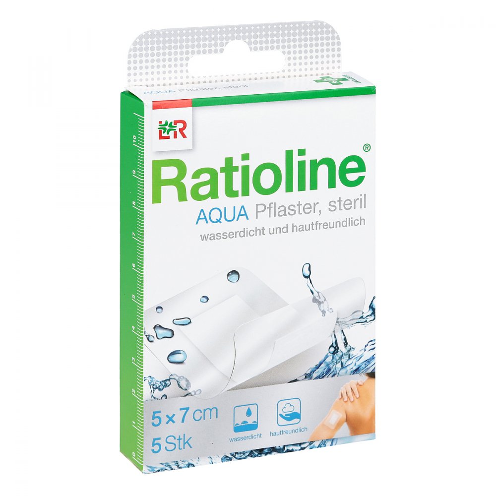Ratioline Aqua Duschpflaster Plus 5x7 Cm Steril (5 stk)