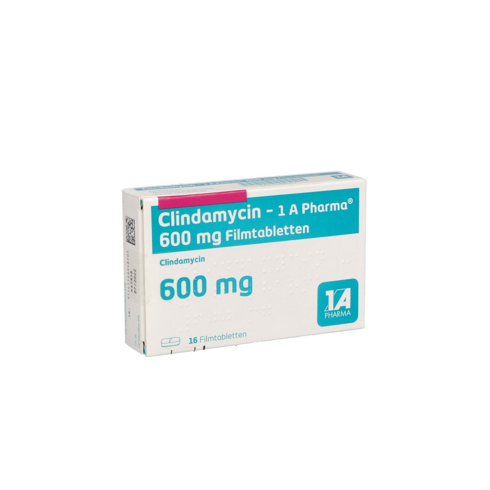 Clindamycin-1a Pharma 600 Mg Filmtabletten (16 stk)