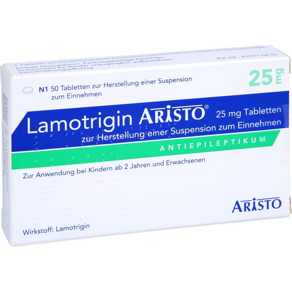 Lamotrigin Aristo 25 Mg Tab.Z.Her.E.Susp.Z.Einn. (50 stk)