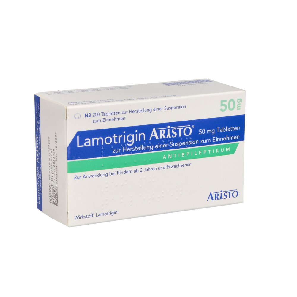 Lamotrigin Aristo 50 Mg Tab.Z.Her.E.Susp.Z.Einn. (200 stk)