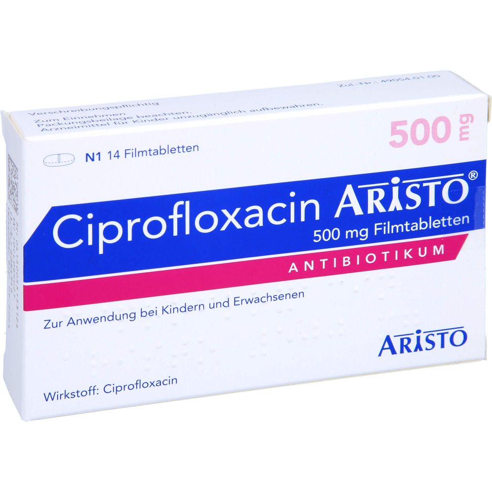 Ciprofloxacin Aristo 500 Mg Filmtabletten (14 stk)