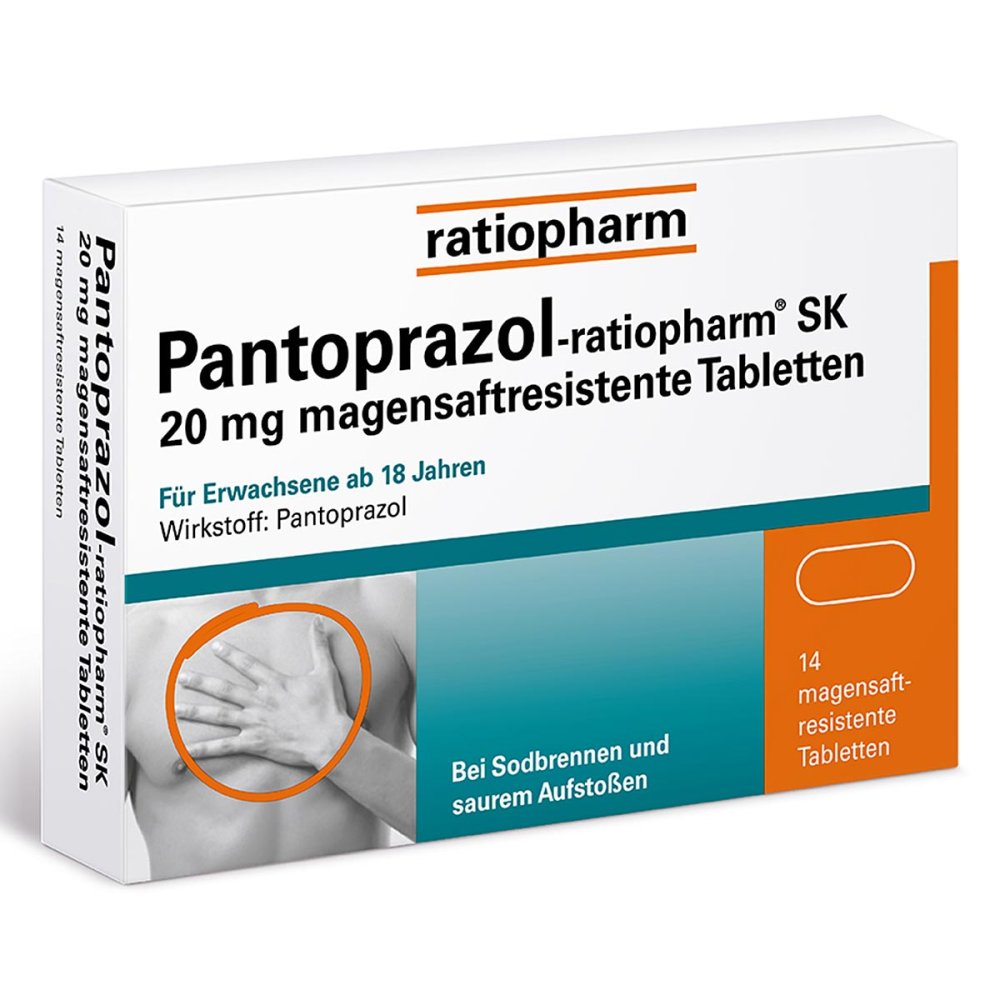 Pantoprazol-Ratiopharm Sk 20 Mg Magensaftres.Tabl. (14 stk)