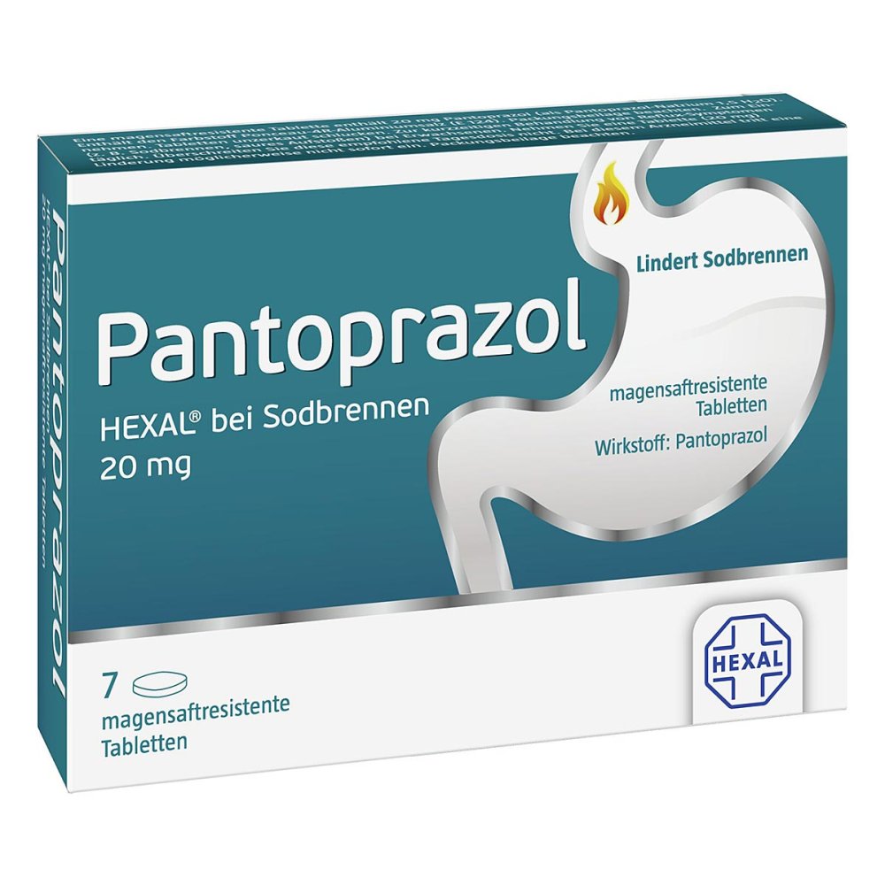 Pantoprazol Hexal B.Sodbrennen Magensaftres.Tabl. (7 stk)