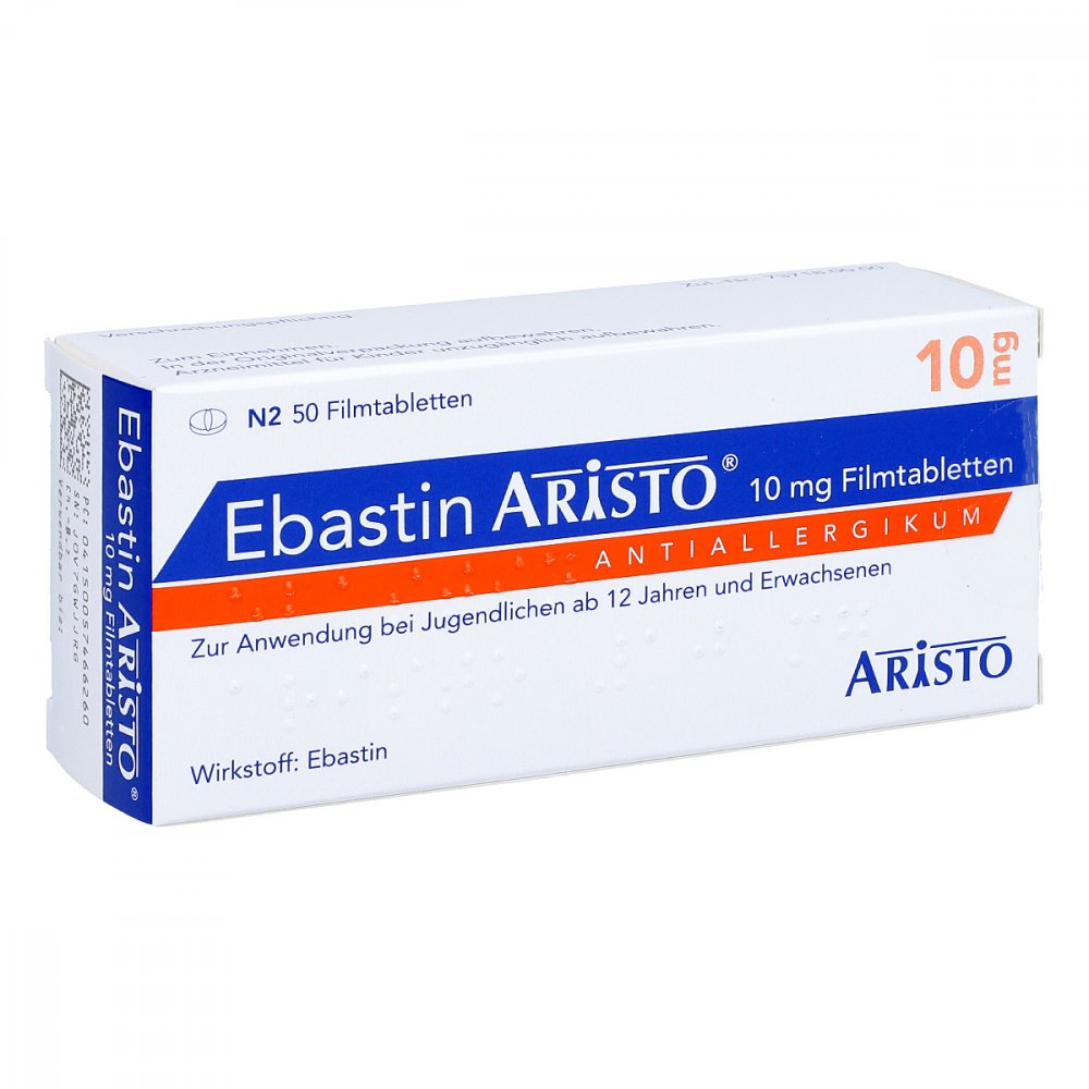 Ebastin Aristo 10 Mg Filmtabletten (50 stk)