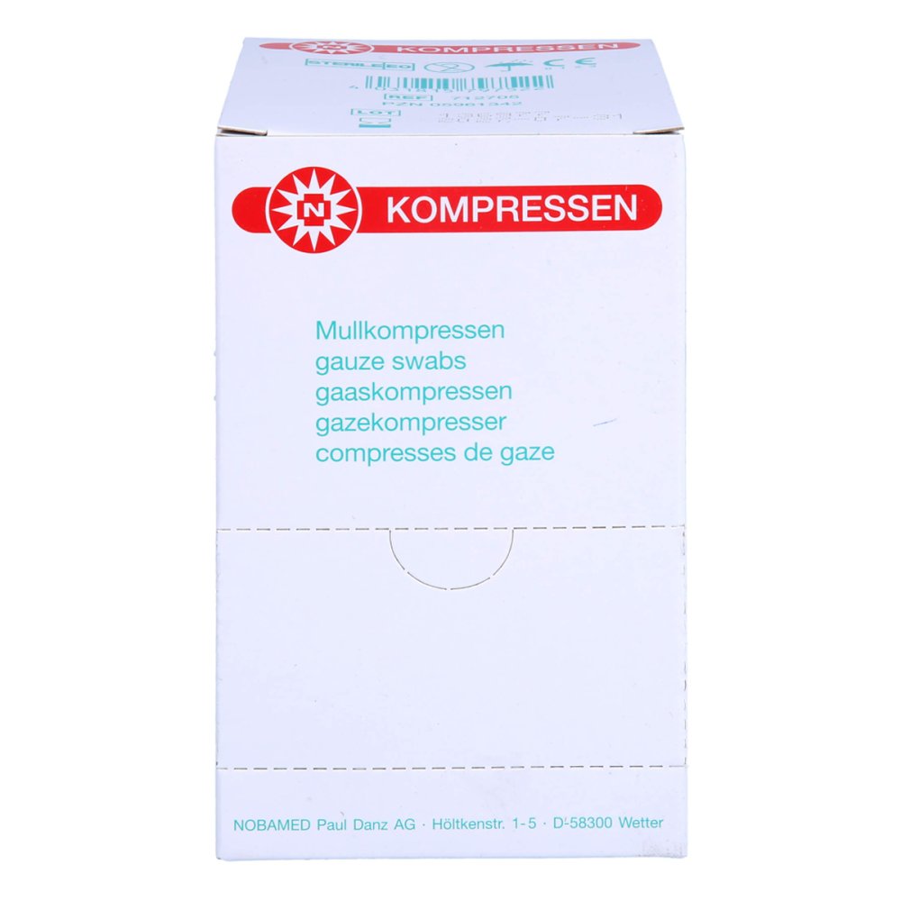 Das Produktfoto zeigt Kompressen Set 5x5 Cm Steril 12fach (4X20 stk) PZN 05961342