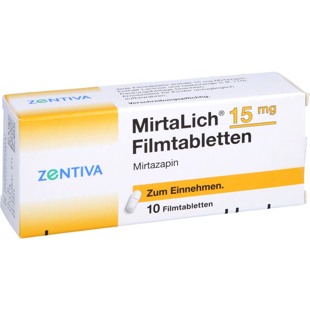 Das Produktfoto zeigt Mirtalich 15 Mg Filmtabletten (10 stk) PZN 05968456