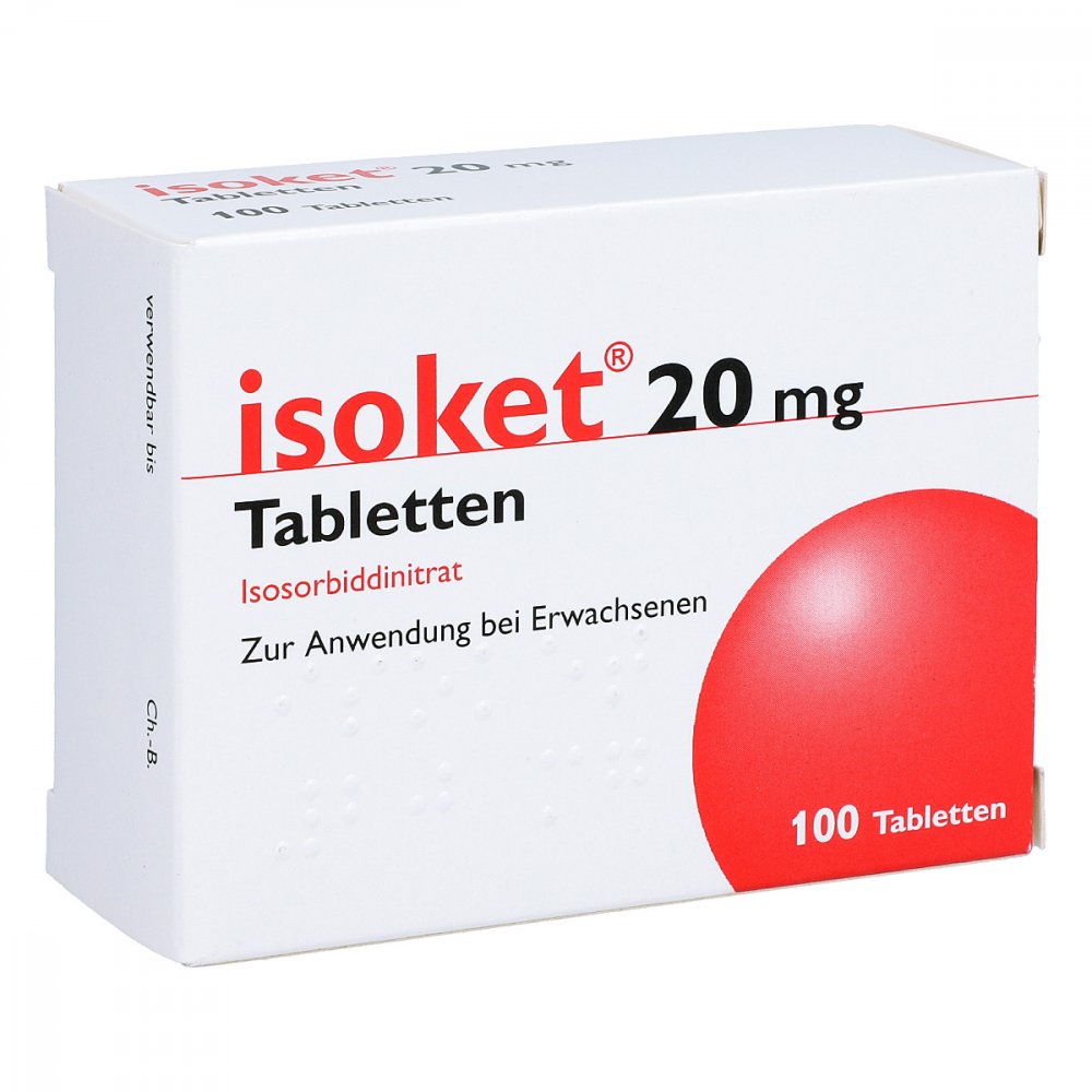 Das Produktfoto zeigt Isoket 20 Mg Tabletten (100 stk) PZN 05969208