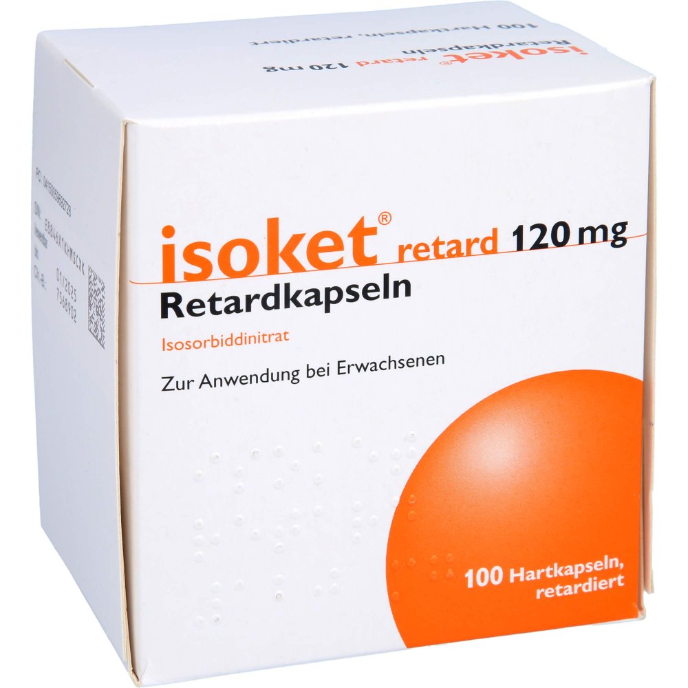 Das Produktfoto zeigt Isoket Retard 120 Mg Retardkapseln (100 stk) PZN 05969272