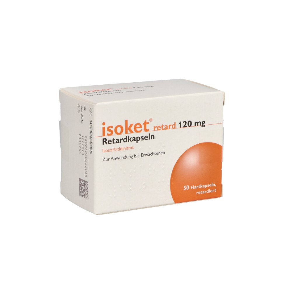 Das Produktfoto zeigt Isoket Retard 120 Mg Retardkapseln (50 stk) PZN 05969450