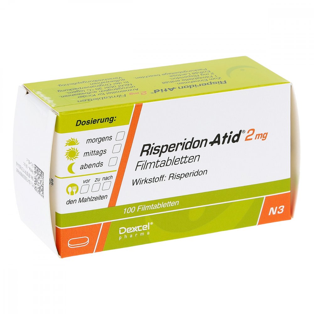 Risperidon Atid 2 Mg Filmtabletten (100 stk)