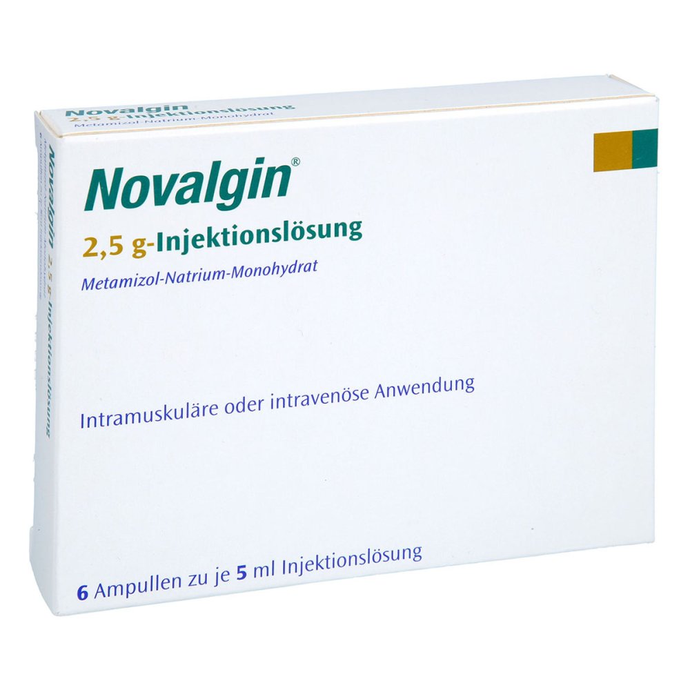 Novalgin 2,5 G-Injektionslösung Ampullen (6X5 ml)