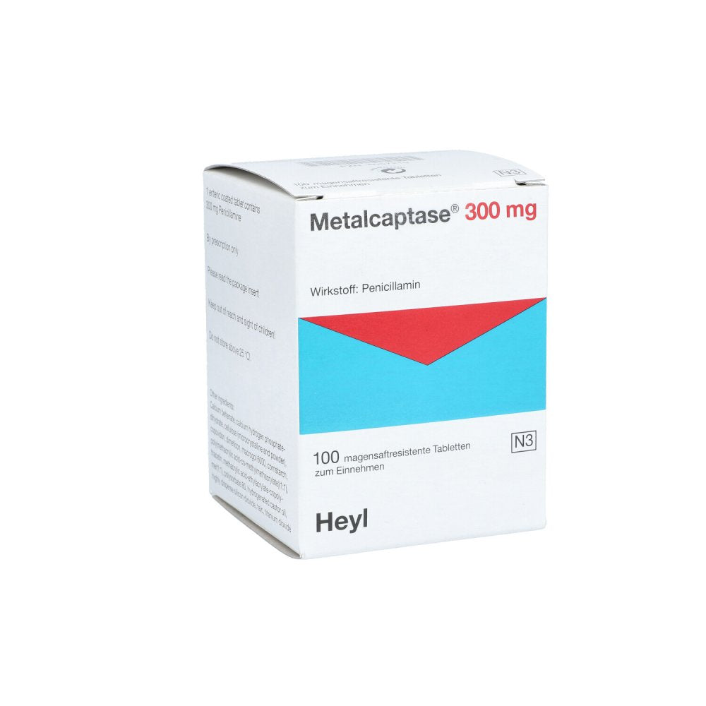 Das Produktfoto zeigt Metalcaptase 300 Mg Magensaftresistente Tabletten (100 stk) PZN 06057219