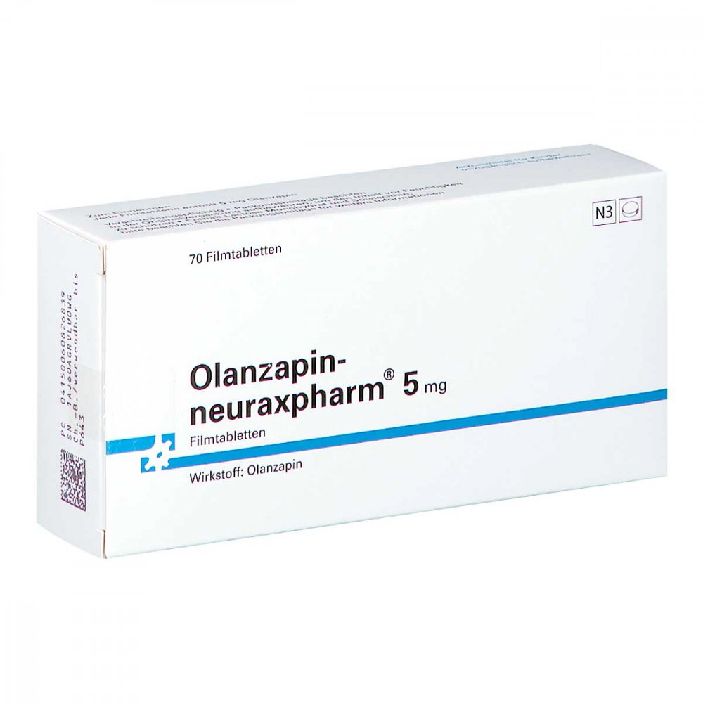 Olanzapin-Neuraxpharm 5 Mg Filmtabletten (70 stk)