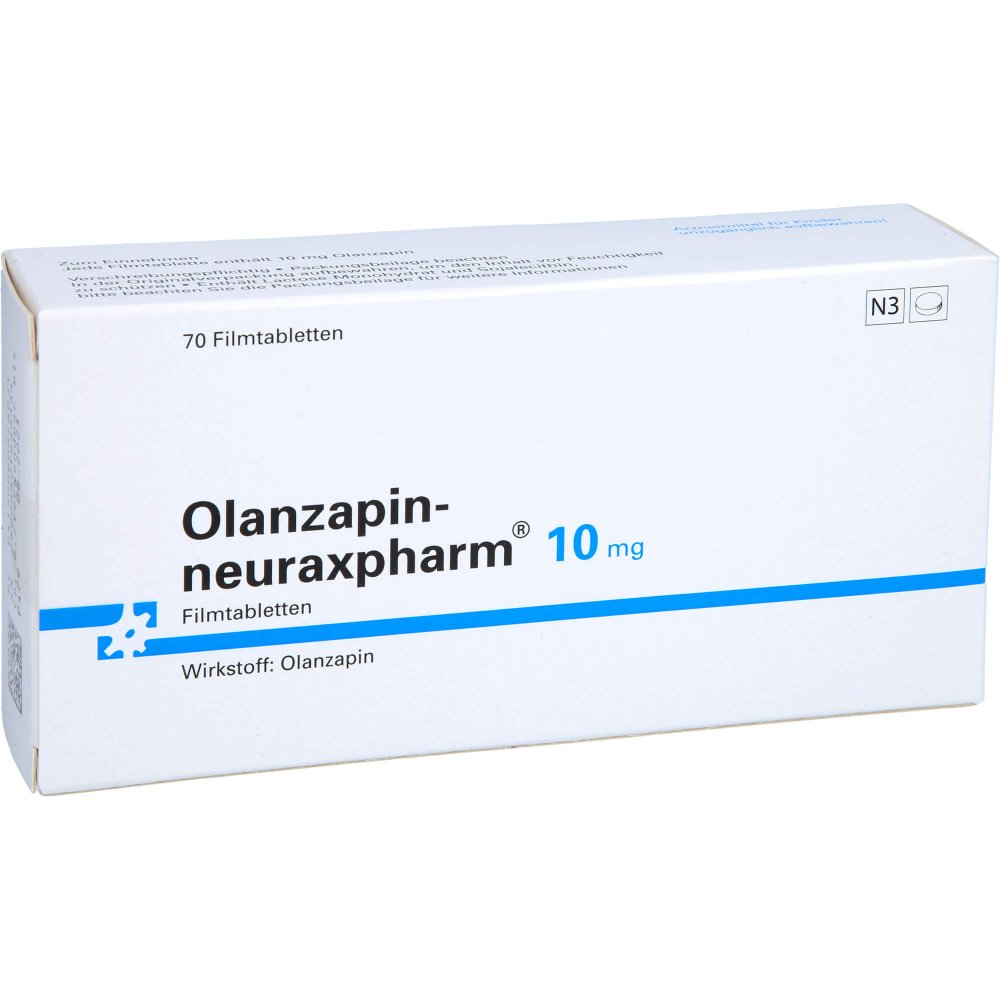 Olanzapin-Neuraxpharm 10 Mg Filmtabletten (70 stk)