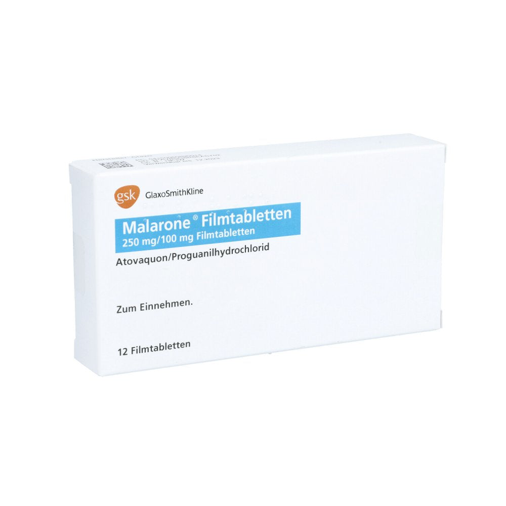 Malarone 250 Mg/100 Mg Filmtabletten (12 stk)