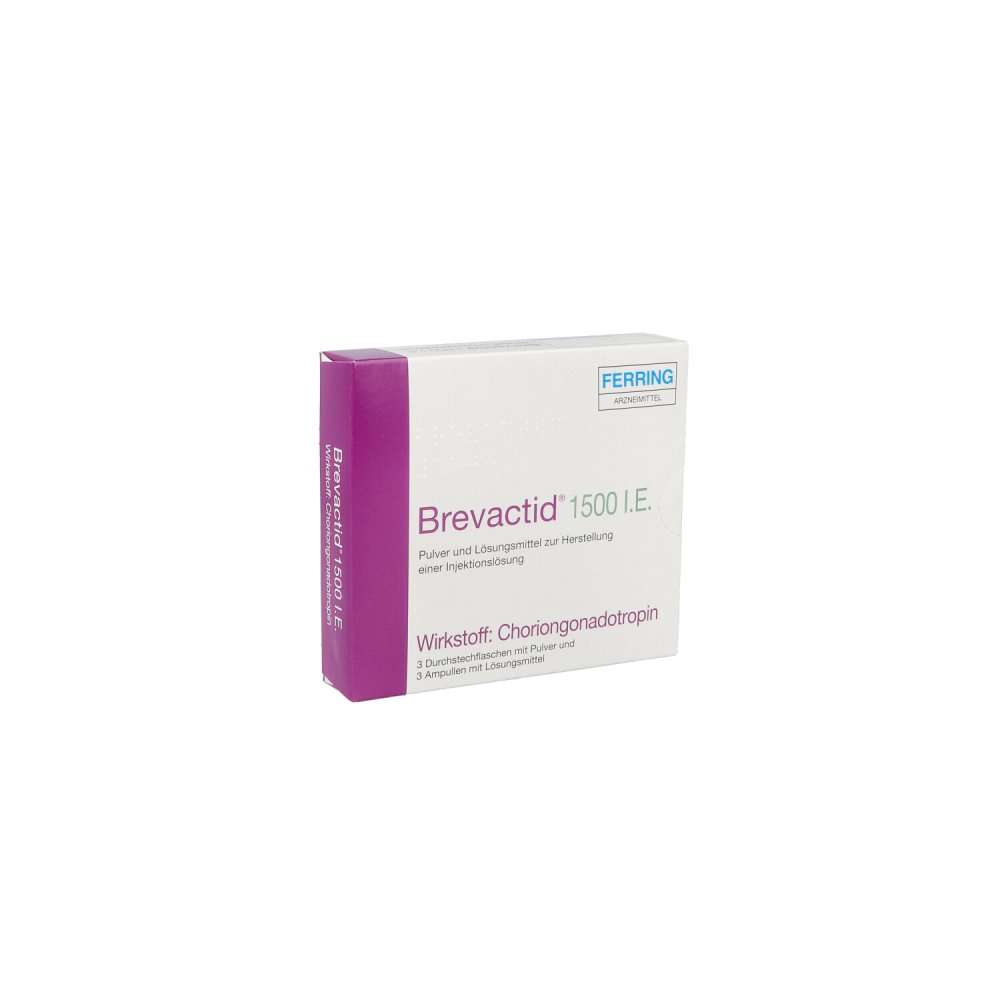 Brevactid 1500 I.E. Plv.U.Lsm.Z.H.E.Injektionslsg. (3 stk)