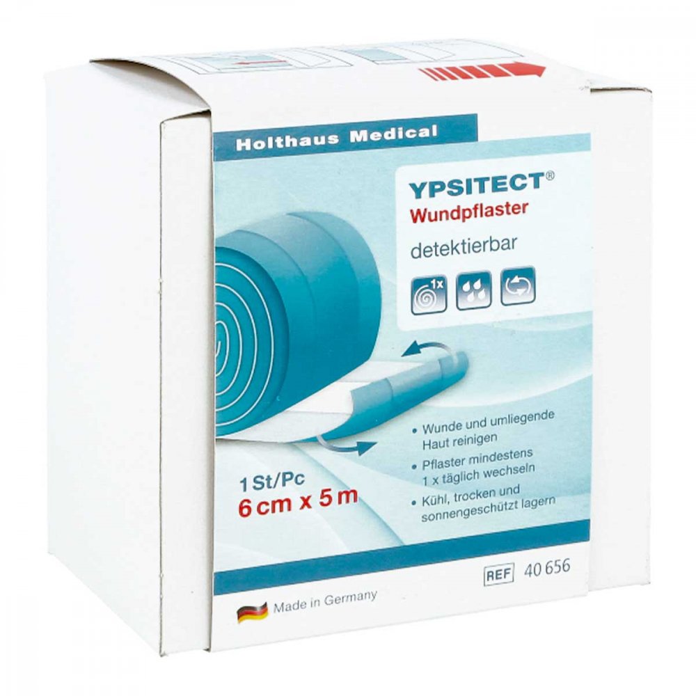 Das Produktfoto zeigt Wundpflaster Detektierbar 6 Cmx5 M (1 stk) PZN 06094433