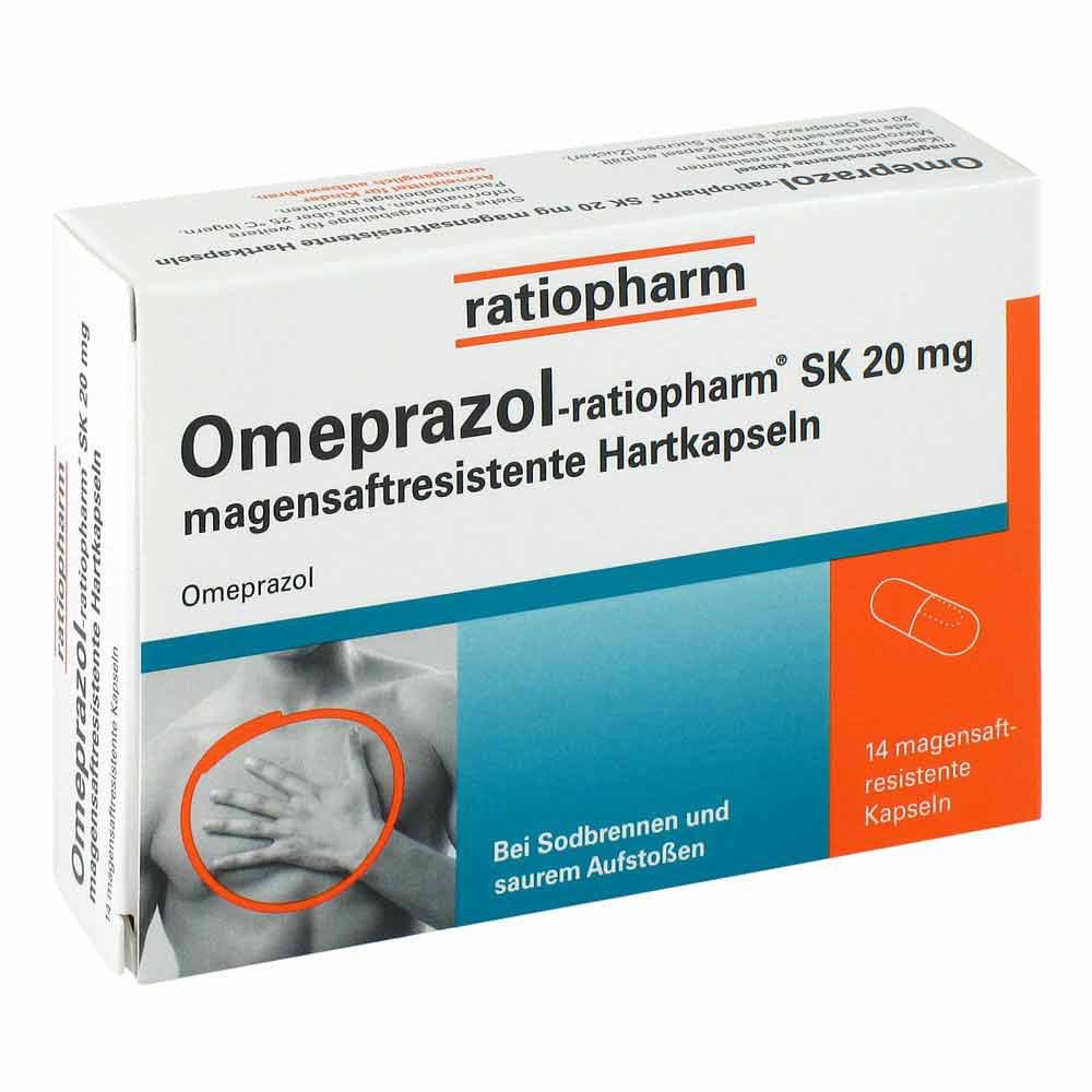 Omeprazol-Ratiopharm Sk 20 Mg Magensaftr.Hartkaps. (14 stk)
