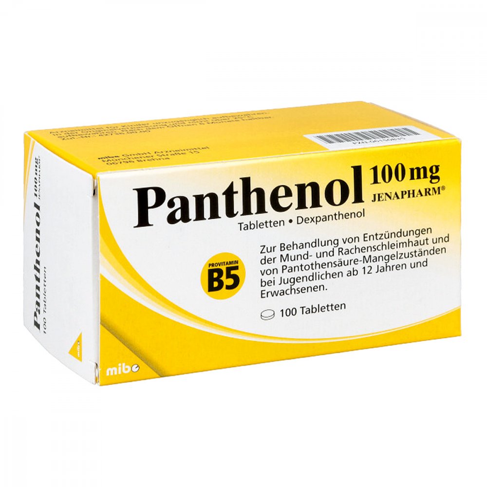 Panthenol 100 Mg Jenapharm Tabletten (100 stk)