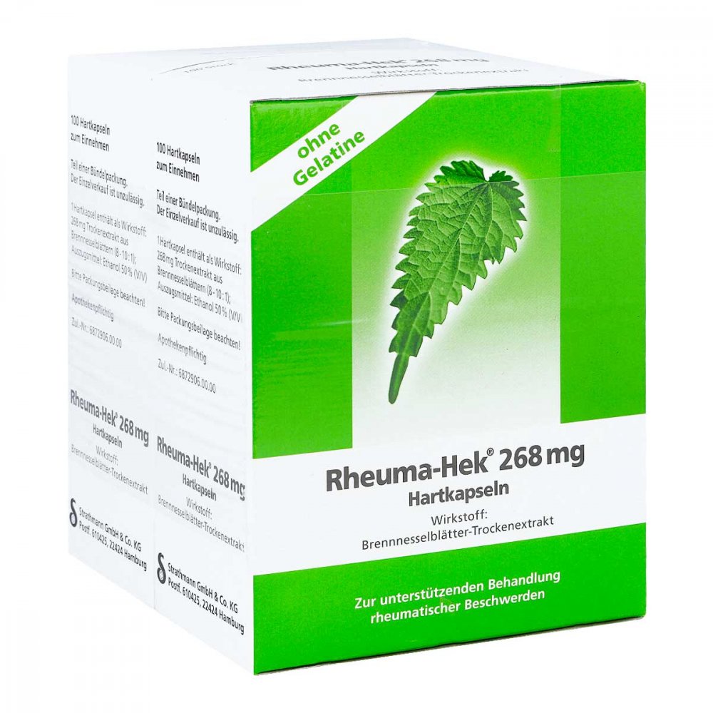 Das Produktfoto zeigt Rheuma Hek 268 Mg Hartkapseln (200 stk) PZN 06161402