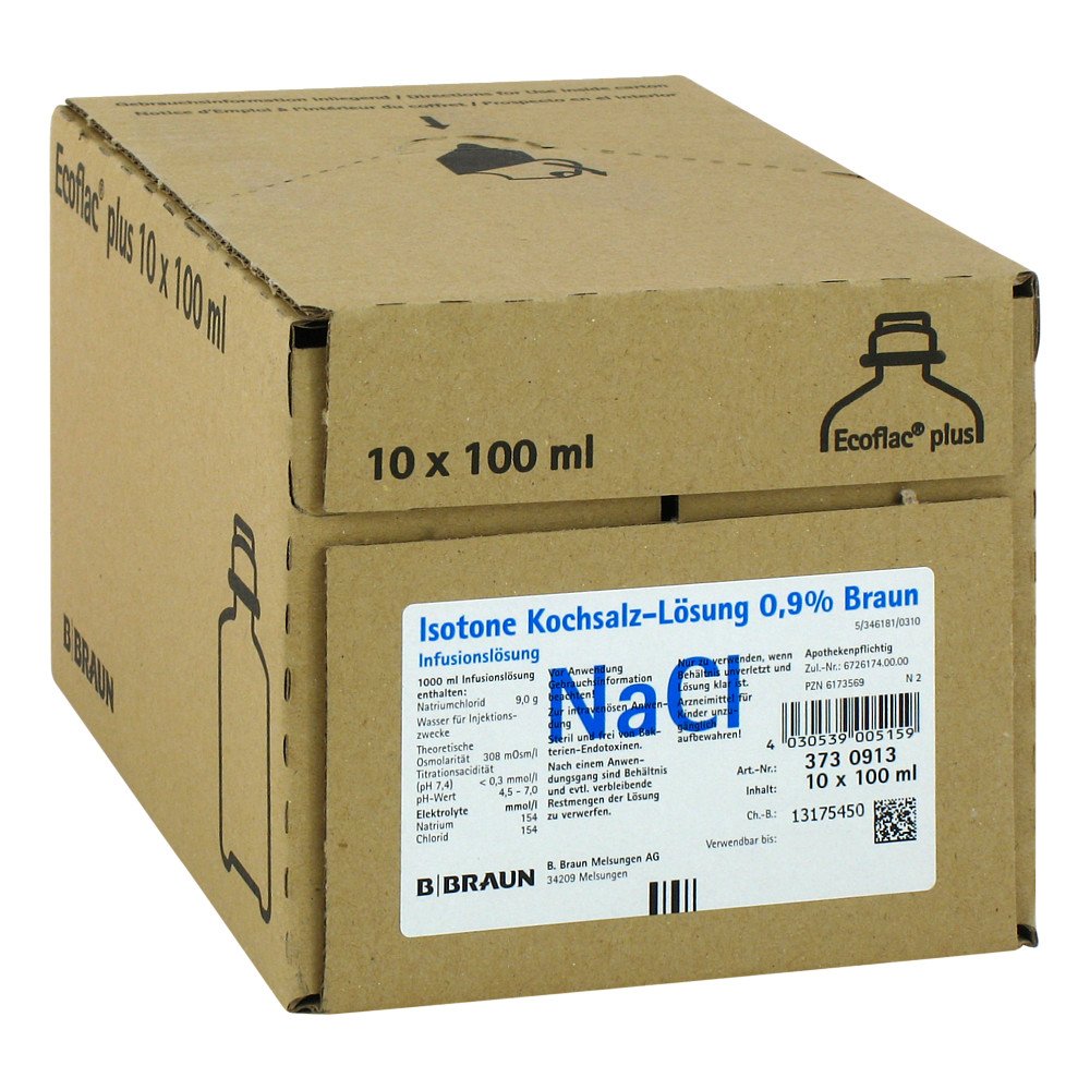 Kochsalzlösung 0,9% Miniflac (10X100 ml)