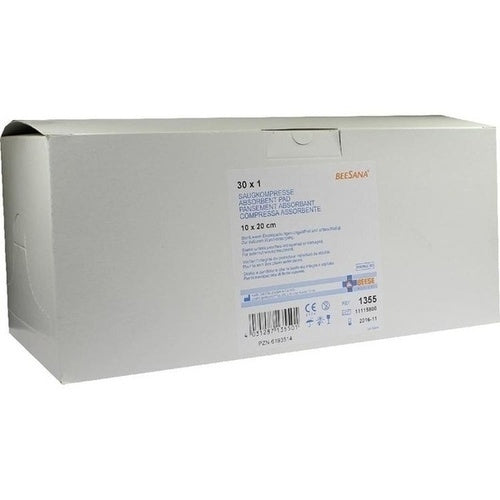 Das Produktfoto zeigt Saugkompressen Steril 10x20 Cm 1355 (30X1 stk) PZN 06193514