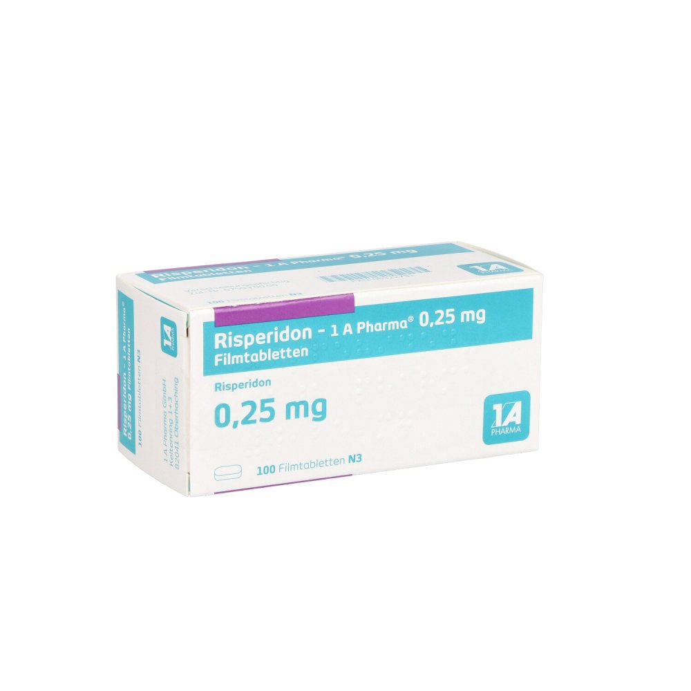 Risperidon-1a Pharma 0,25 Mg Filmtabletten (100 stk)