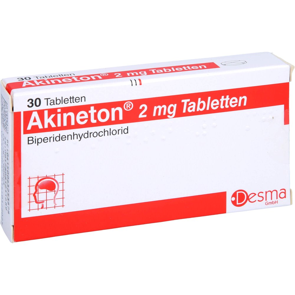 Das Produktfoto zeigt Akineton 2 Mg Tabletten (30 stk) PZN 06325387