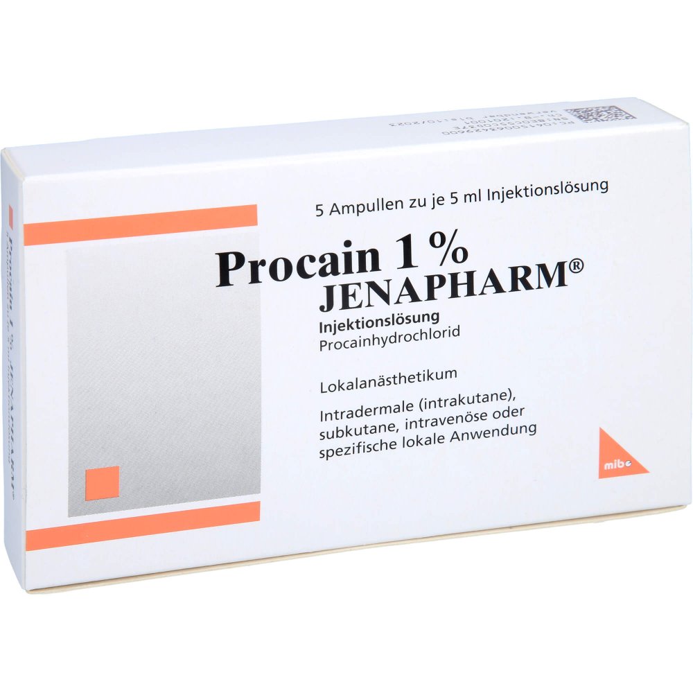 Procain 1% Jenapharm Injektionslösung Ampullen (5X5 ml)