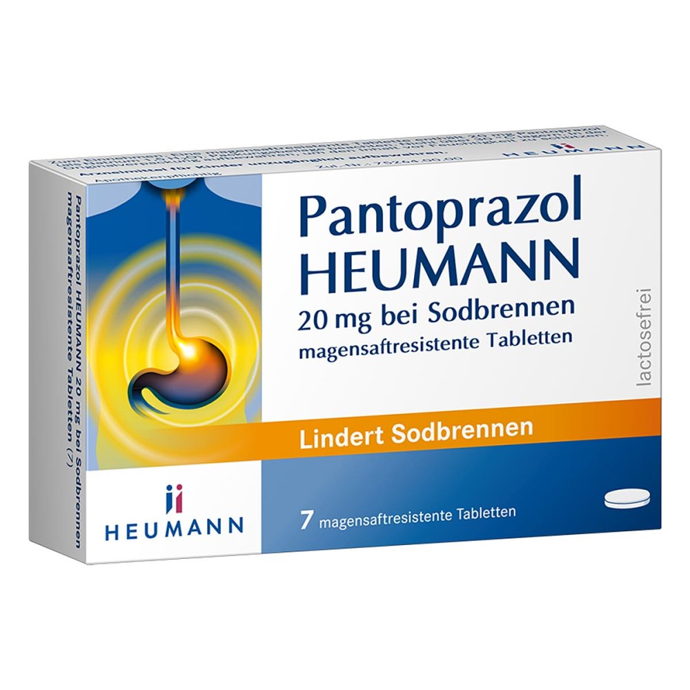 Pantoprazol Heumann 20 Mg B.Sodbrennen Msr.Tabl. (7 stk)