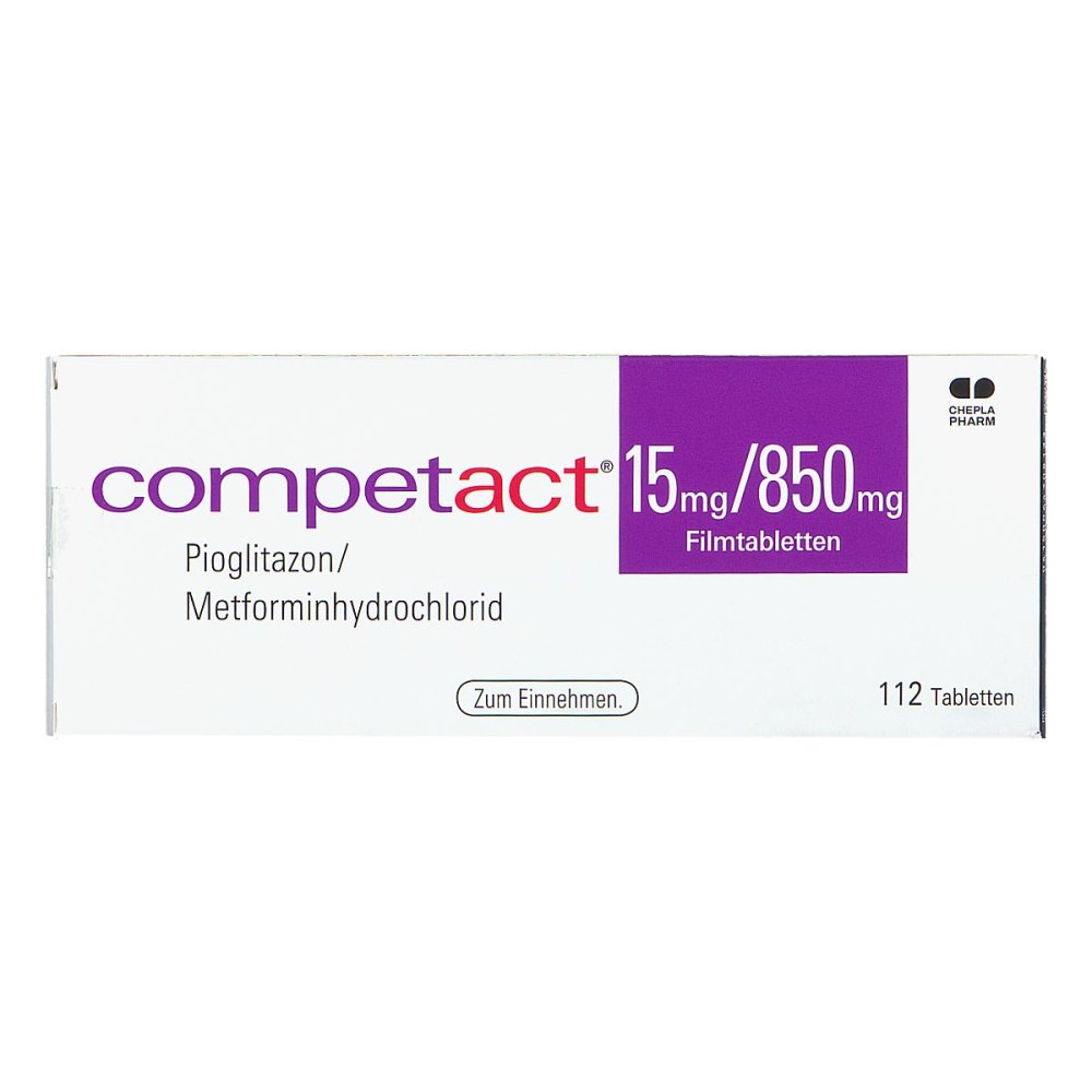 Competact 15 Mg/850 Mg Filmtabletten (112 stk)
