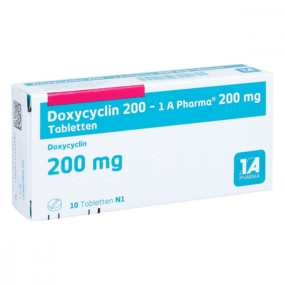 Doxycyclin 200-1a Pharma Tabletten (10 stk)