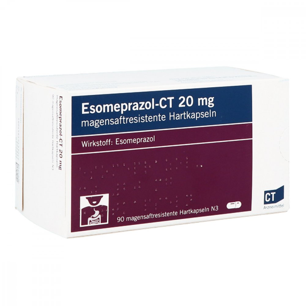 Esomeprazol-Ct 20 Mg Magensaftr.Hartkapseln (90 stk)