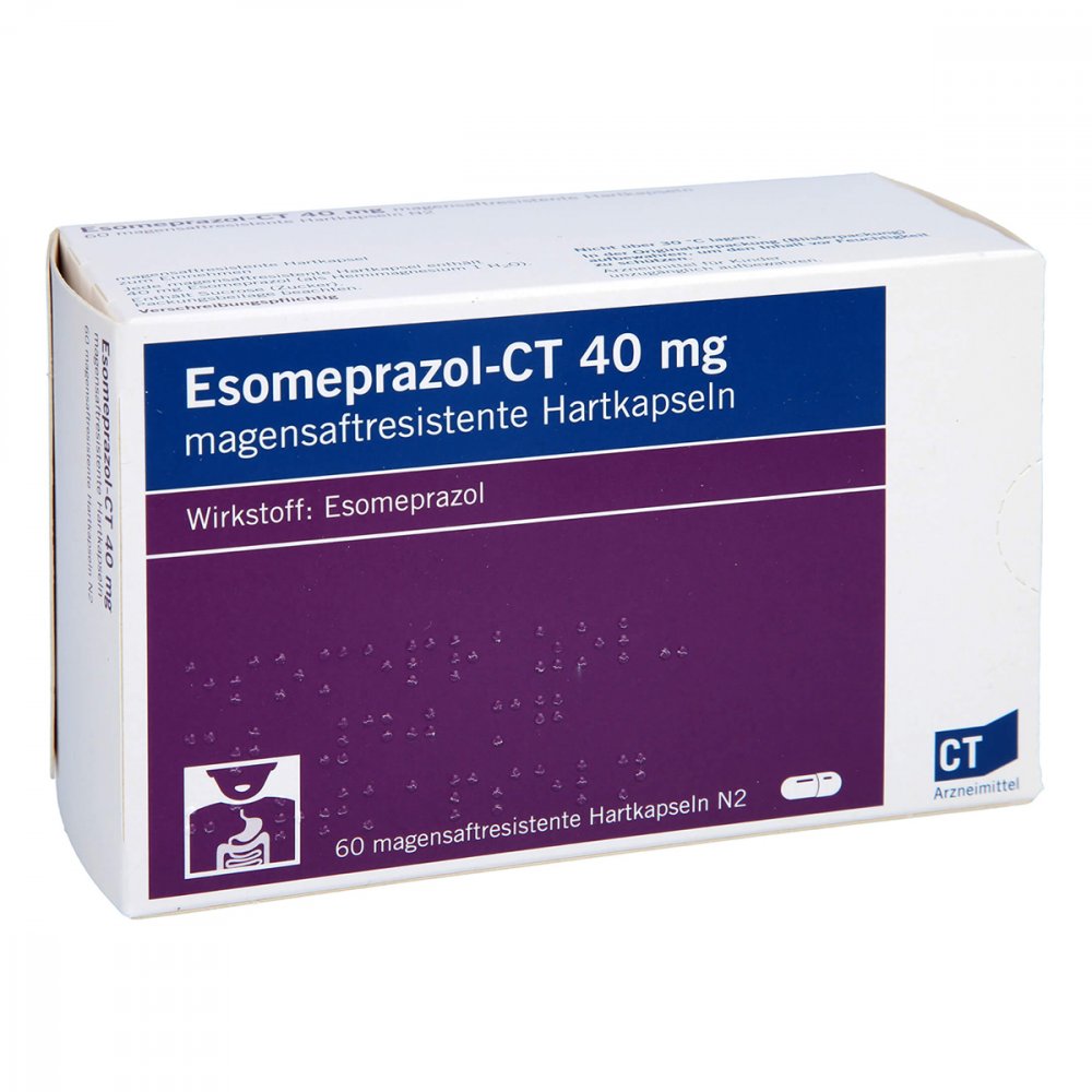 Esomeprazol-Ct 40 Mg Magensaftr.Hartkapseln (60 stk)
