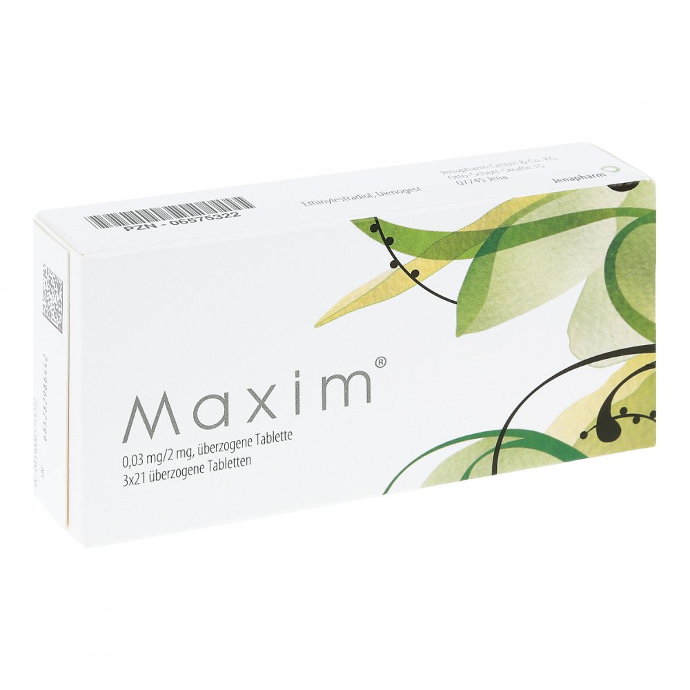 Maxim 0,03 Mg/2 Mg Überzogene Tabletten (63 stk)