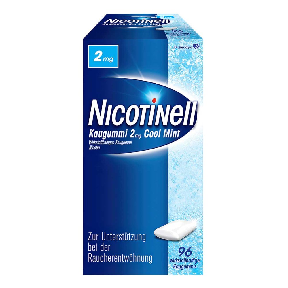 Nicotinell Kaugummi Cool Mint 2 Mg (96 stk)