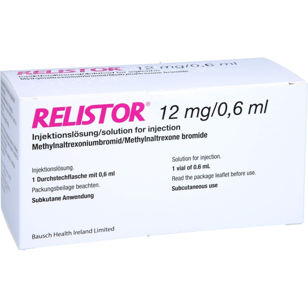 Das Produktfoto zeigt Relistor 12 Mg/0,6 Ml Injektionslösung Dsfl. (1 stk) PZN 06717288