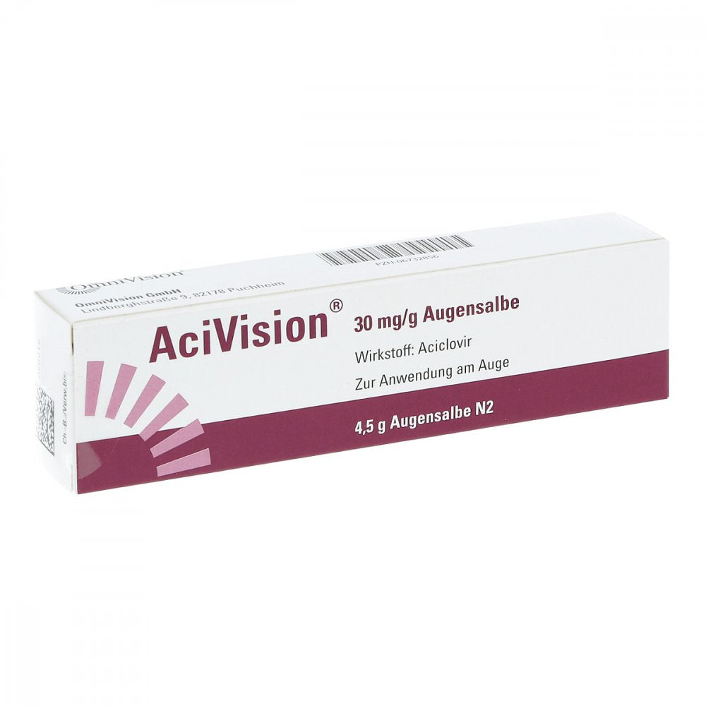 Das Produktfoto zeigt Acivision 30 Mg/G Augensalbe (4.5 g) PZN 06732856