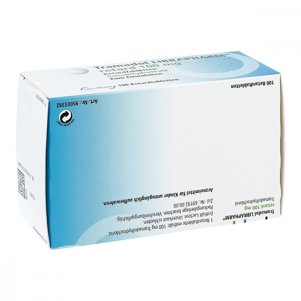 Tramadol Librapharm Retard 100 Mg (100 stk)
