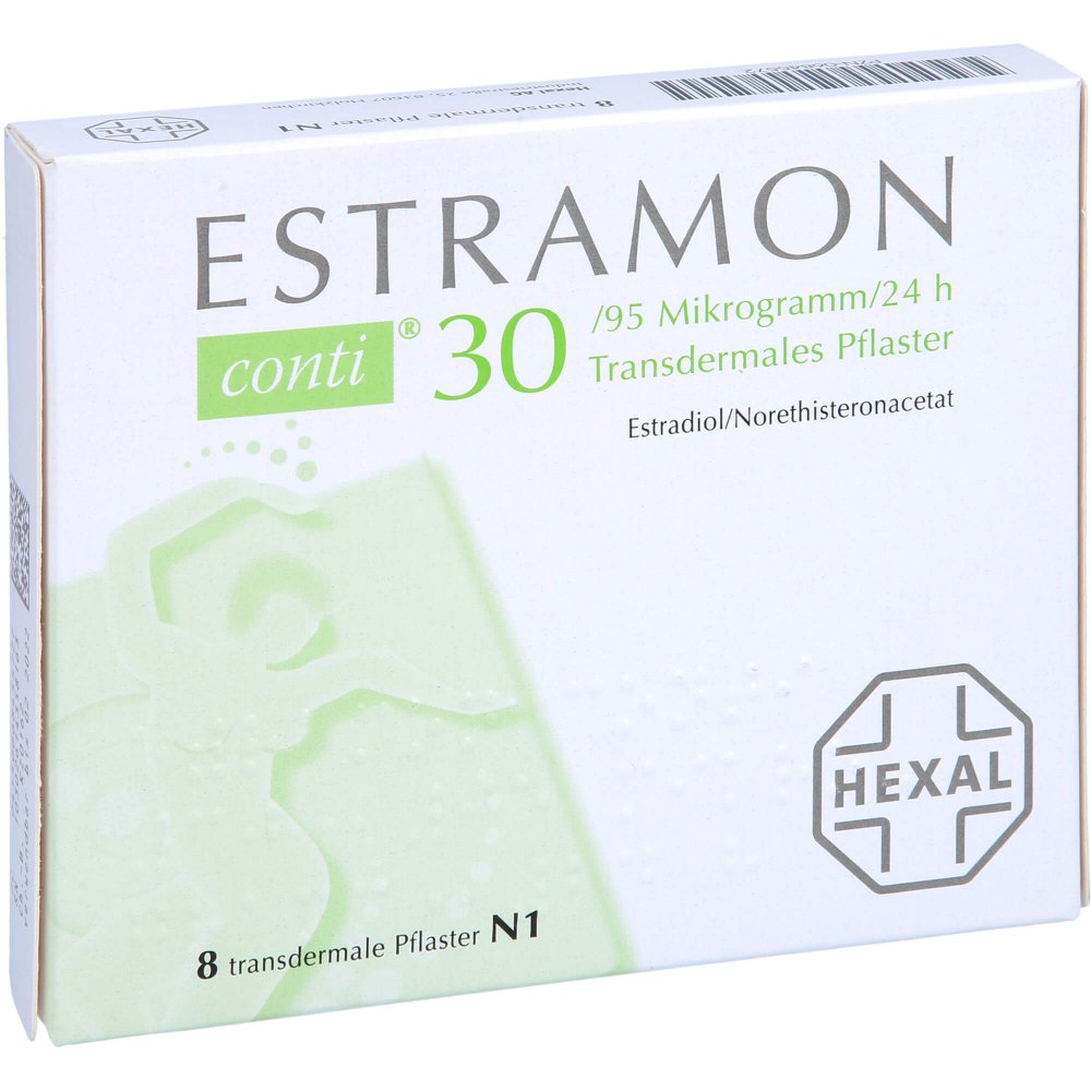 Estramon Conti 30/95 Μg/24 Stunden Transd.Pflaster (8 stk)