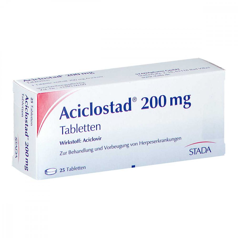 Aciclostad 200 Mg Tabletten (25 stk)