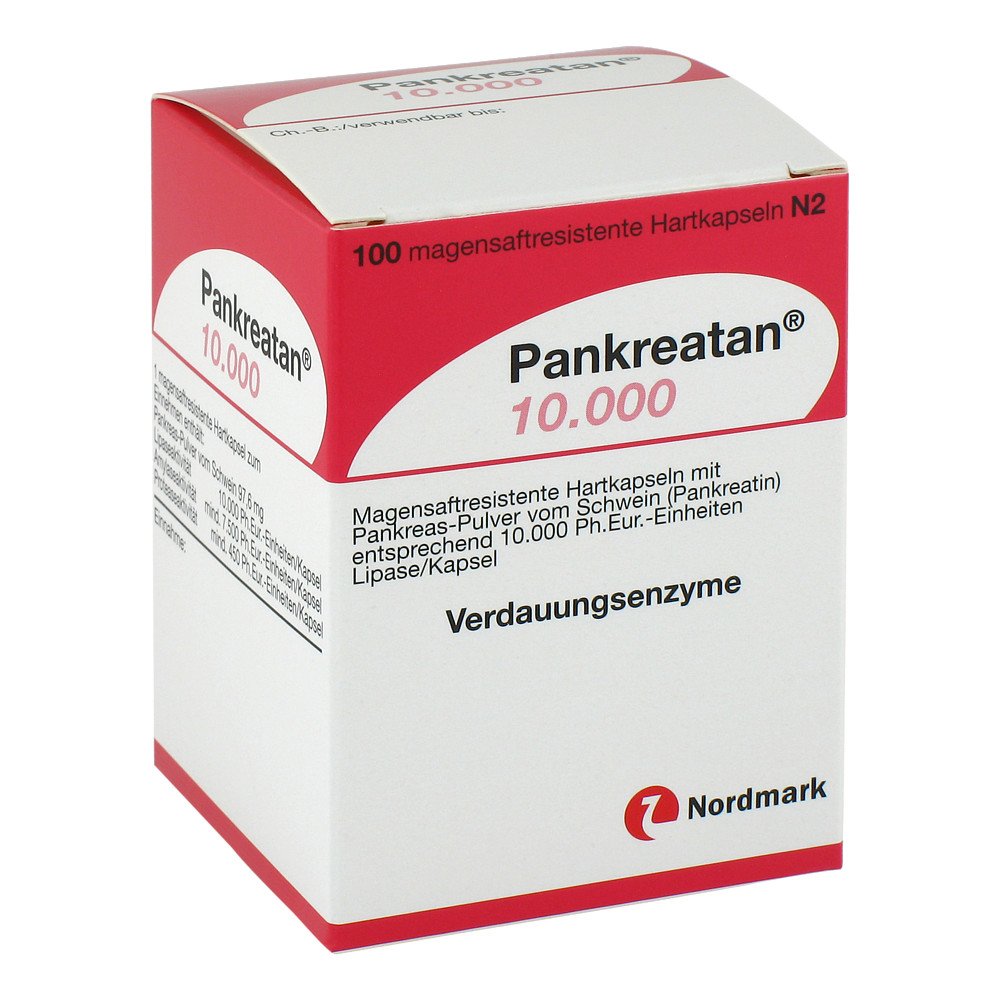 Pankreatan 10.000 Magensaftresistente Hartkapseln (100 stk)