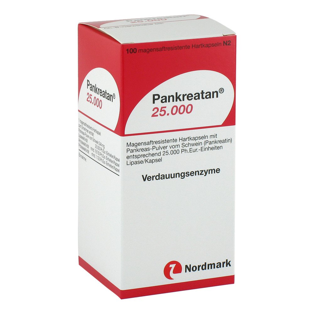 Pankreatan 25.000 Magensaftresistente Hartkapseln (100 stk)