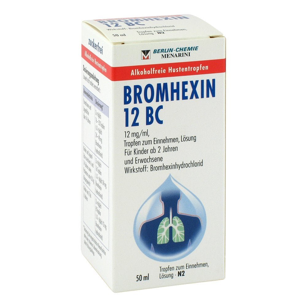 Bromhexin 12 Bc Tropfen Zum Einnehmen (50 ml)