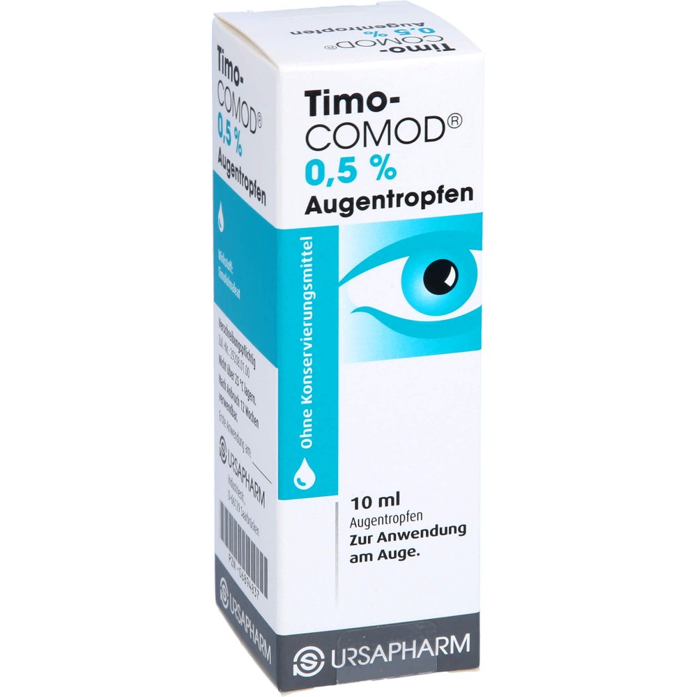 Das Produktfoto zeigt Timo Comod 0,5% Augentropfen (10 ml) PZN 06894837