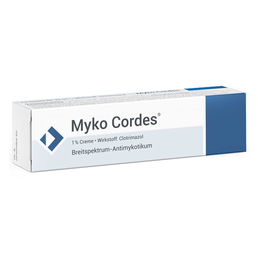 Das Produktfoto zeigt Myko Cordes Creme (25 g) PZN 06899088